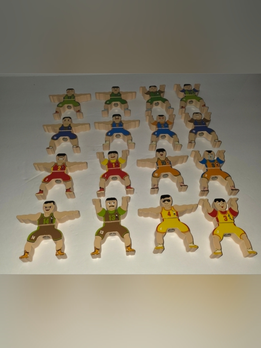 Wooden Stacking Toys 16Pcs Circus Acrobatic Interlock Toy Balancing Fun